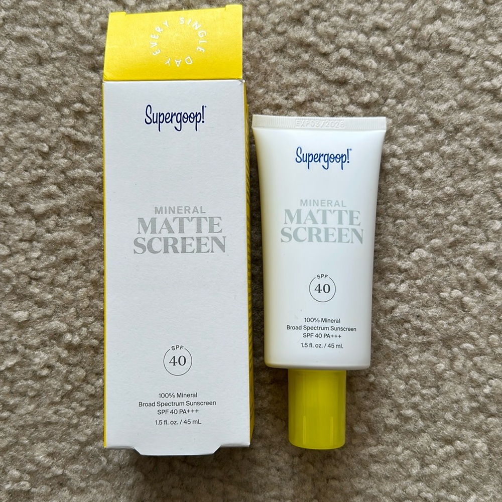 Supergoop Mineral matte screen SPF 40